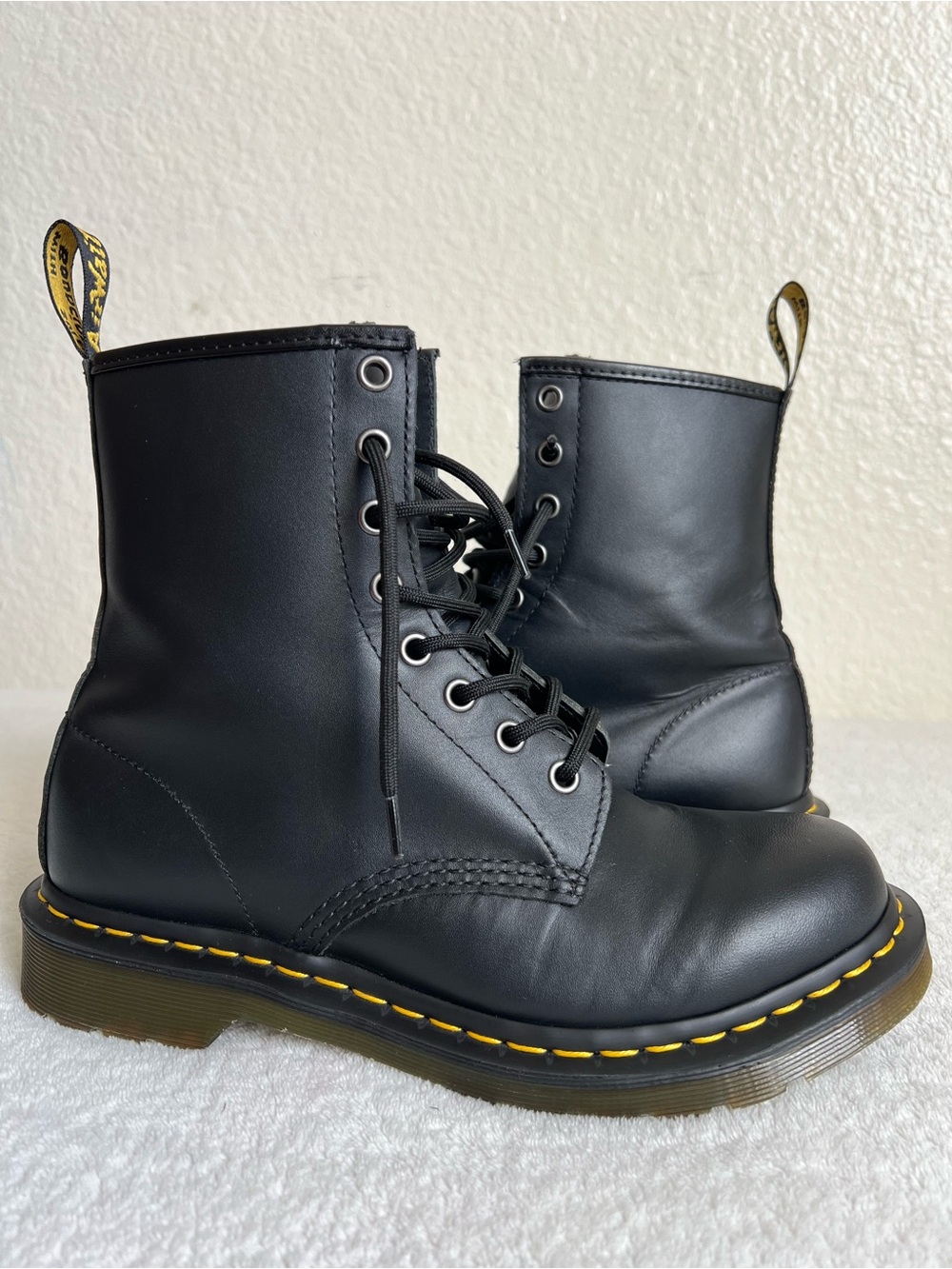 Dr. Martens Women's 1460 Smooth Leather Black Lace-Up Boots